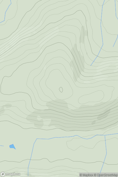 Thumbnail image for Bryn Mawr [Welshpool to Hay-on-Wye] [SN944802] showing contour plot for surrounding peak